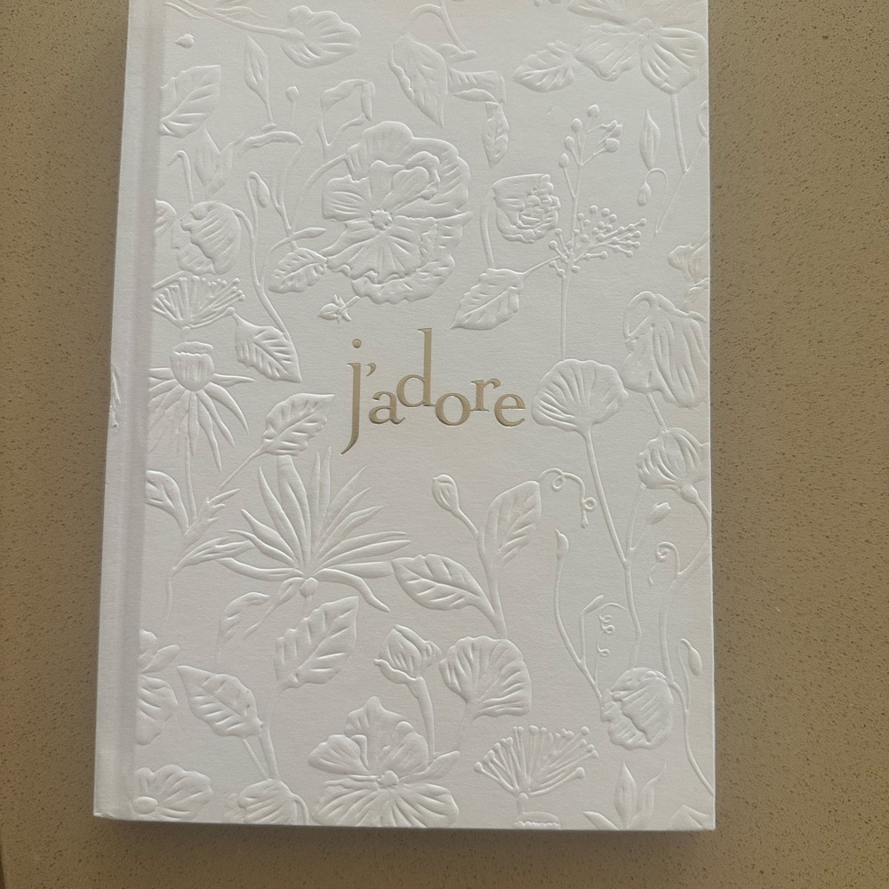 Dior White Embossed Office Journal